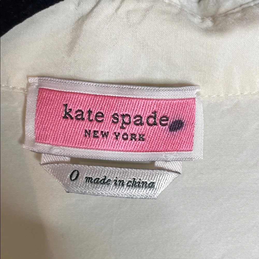 Kate Spade New York | Women’s Taffeta Cosmo Top Rhinestone Buttons Size 0
